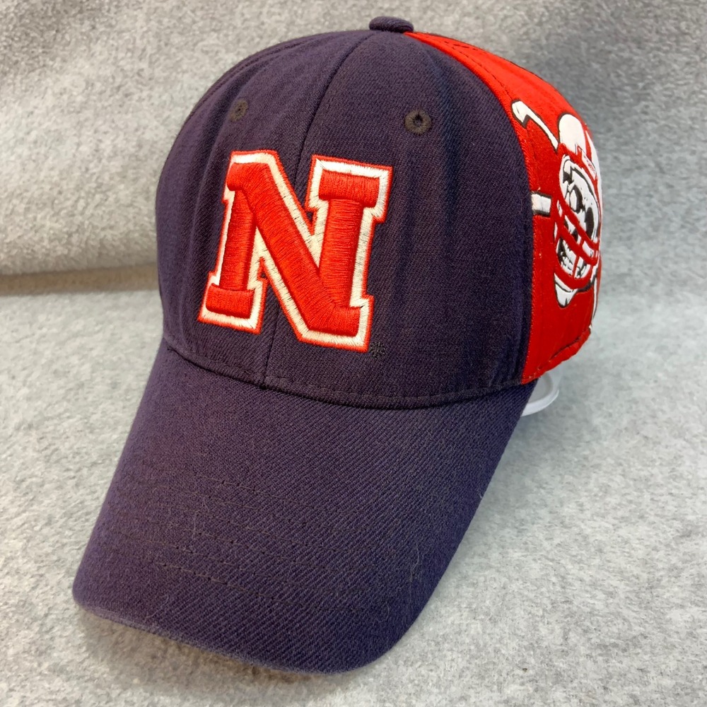 Nebraska Huskers Mens Navy Top of the World Blackshirts Skull Hat One Size